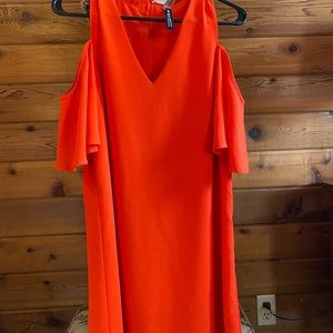 Design Lab Orange MIDI Dress